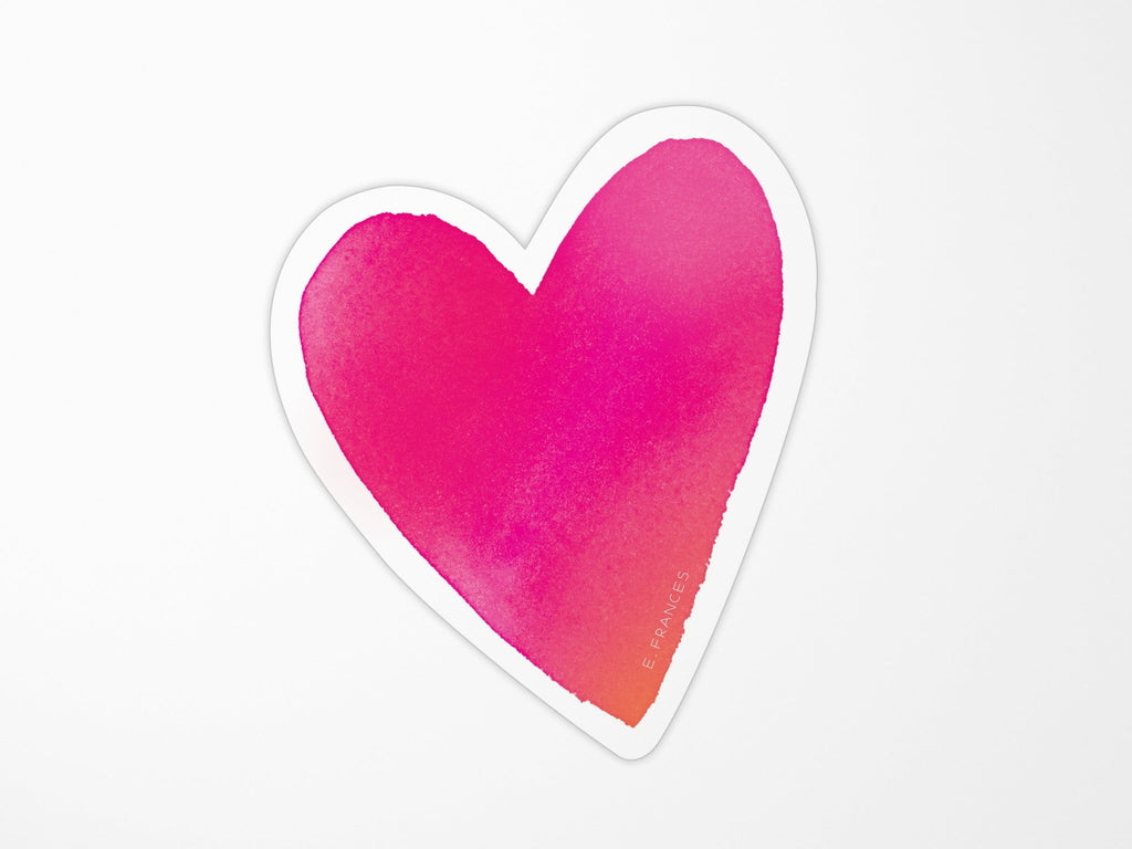 Big Heart Vinyl Sticker