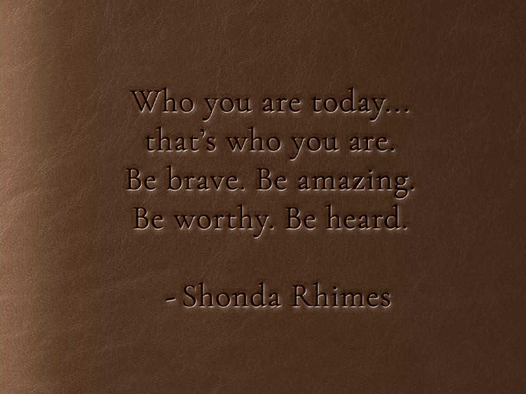 Black Voices Limited Edition Refillable Leather Journal - Shonda Rhimes