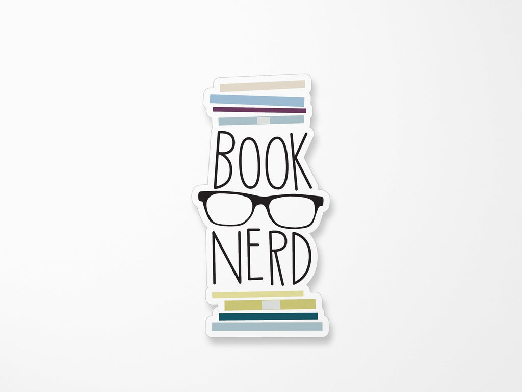 Book Nerd II Vinyl Sticker