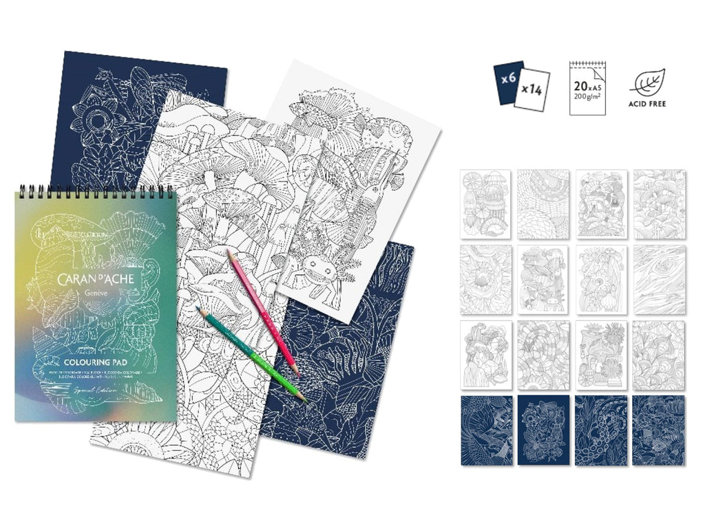 Caran D'Ache Claim Your Style A5 Coloring Pad - Special Edition