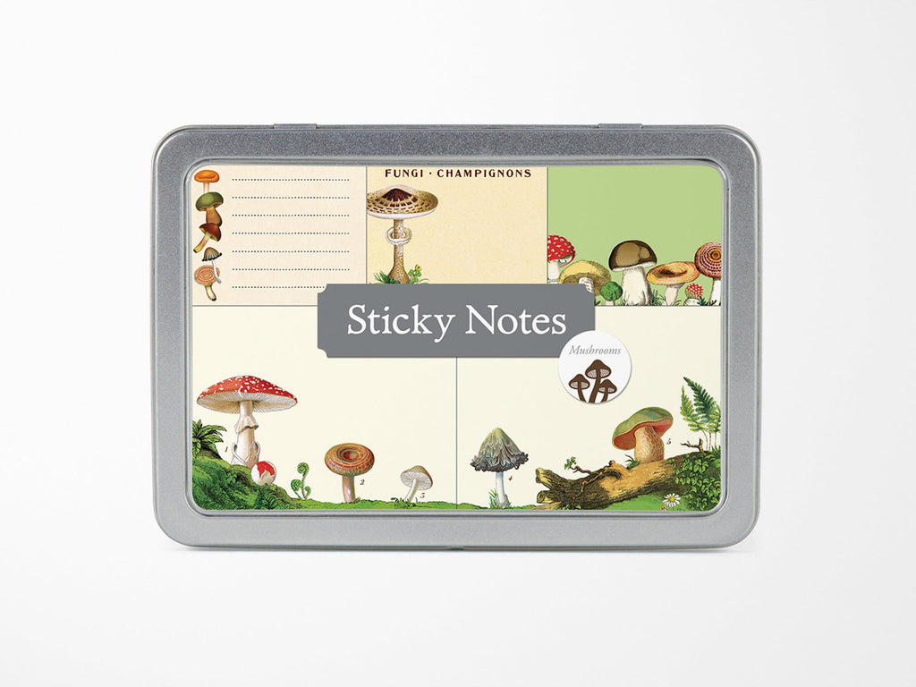 Cavallini Vintage Sticky Notes - Mushrooms