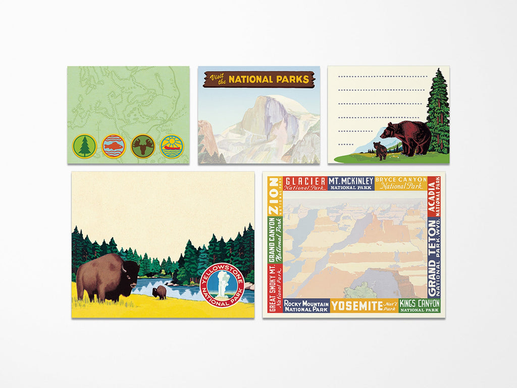 Cavallini Vintage Sticky Notes - National Parks