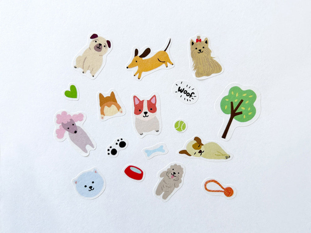 Dogs Jumble Washi Stickers