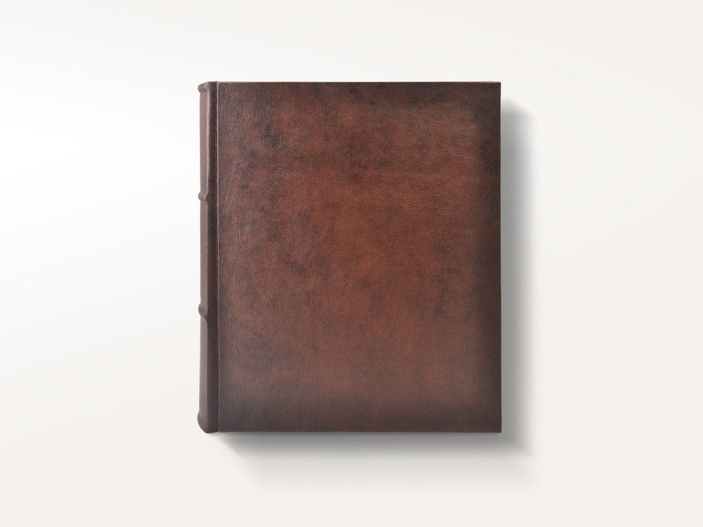 Doppio 10 x 12 Handmade Italian Distressed Leather Photo Album