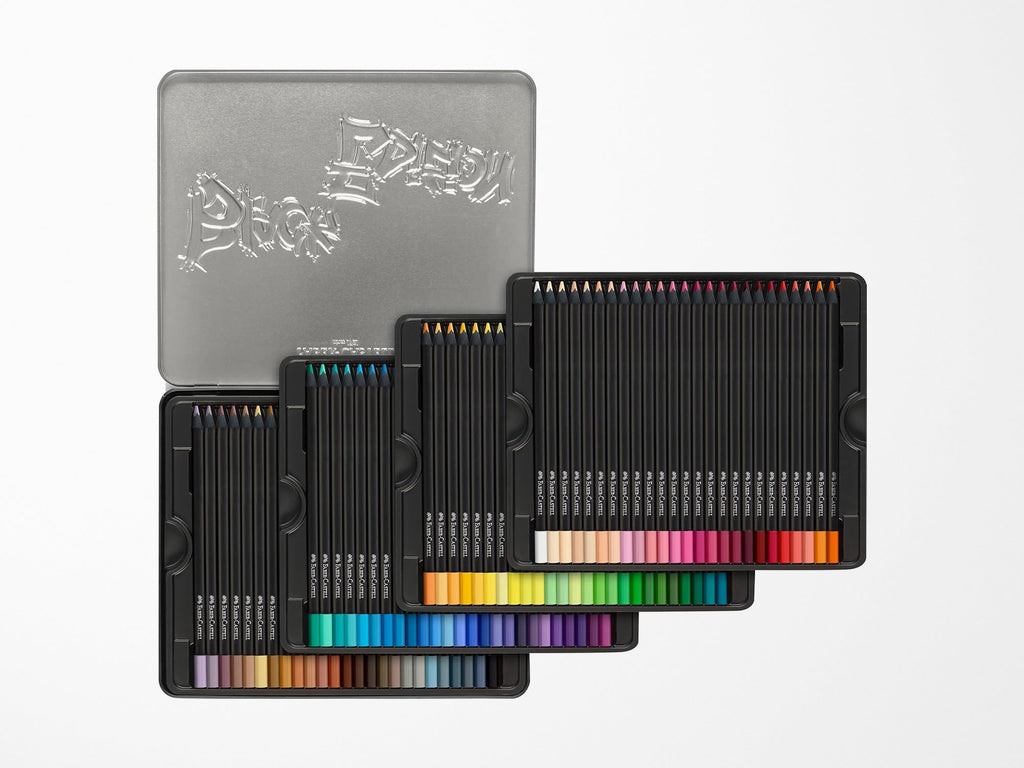 Faber Castell Black Edition Colored Pencils - Basic Colors 100 Set