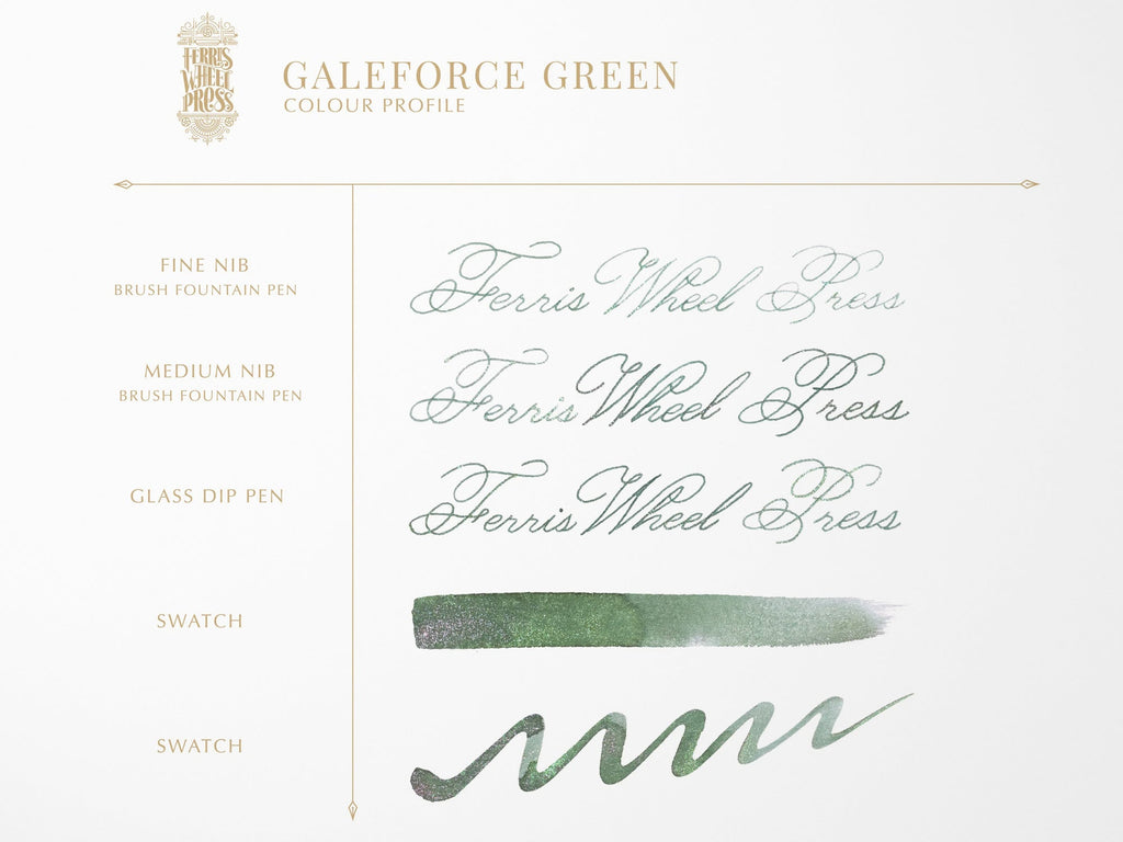 FerriTales Galeforce Green Fountain Pen Ink