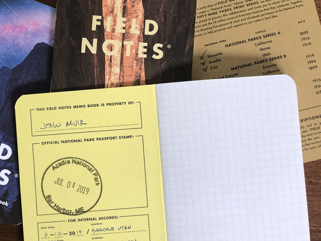 Field Notes National Parks Series C Memo Book Set of 3