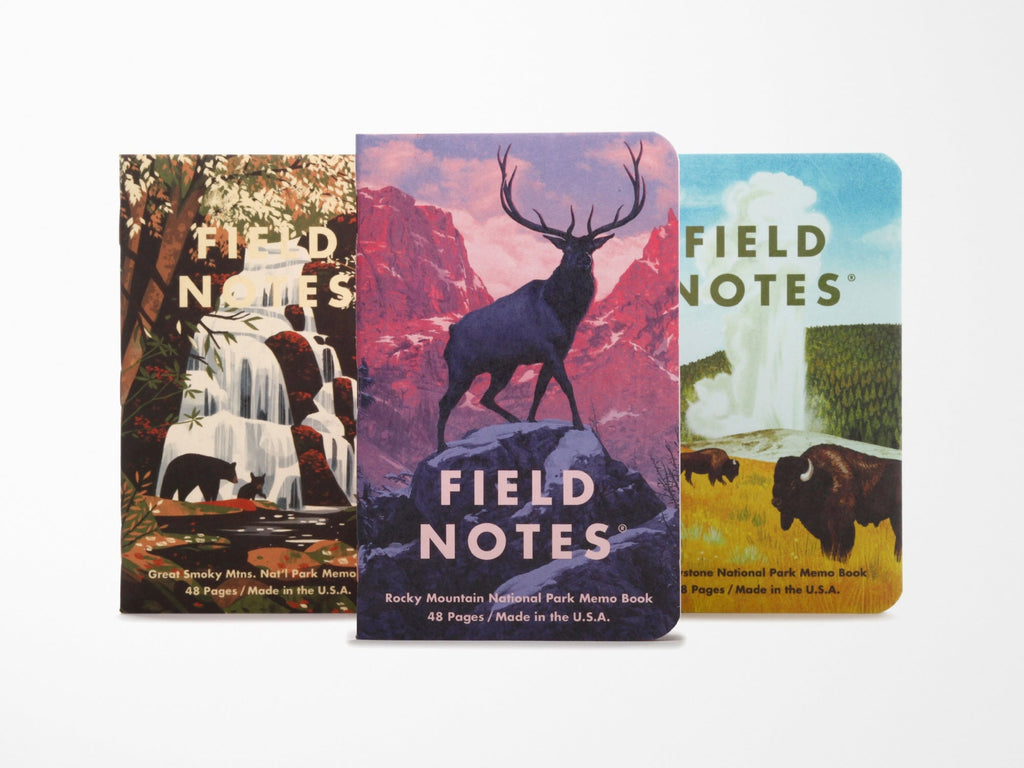 Field Notes National Parks Series C Memo Book Set of 3