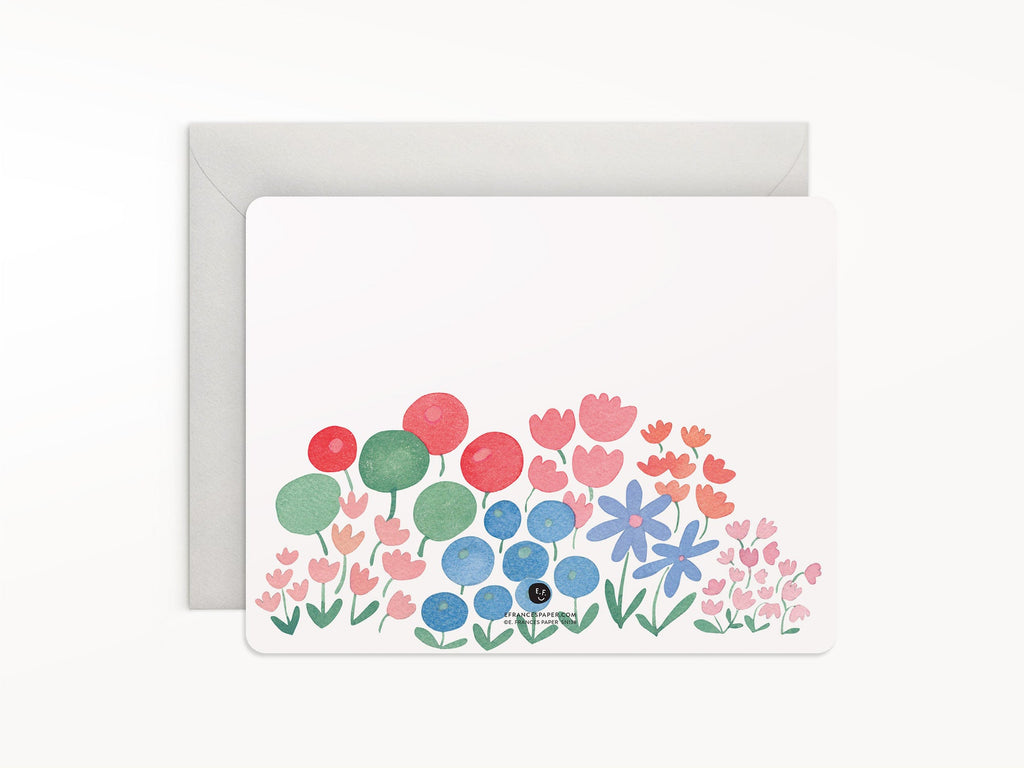 Flower Patch Flat Notes Boxed Set of 8 Notecards