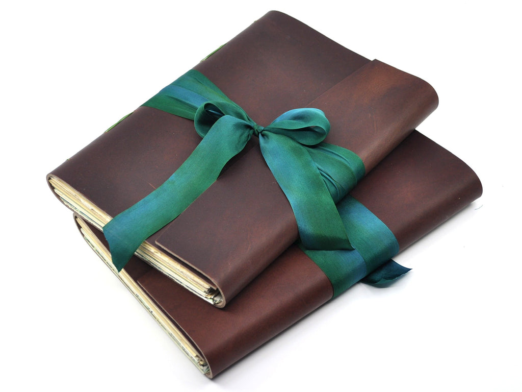 Garden Party One of a Kind Leather Journal