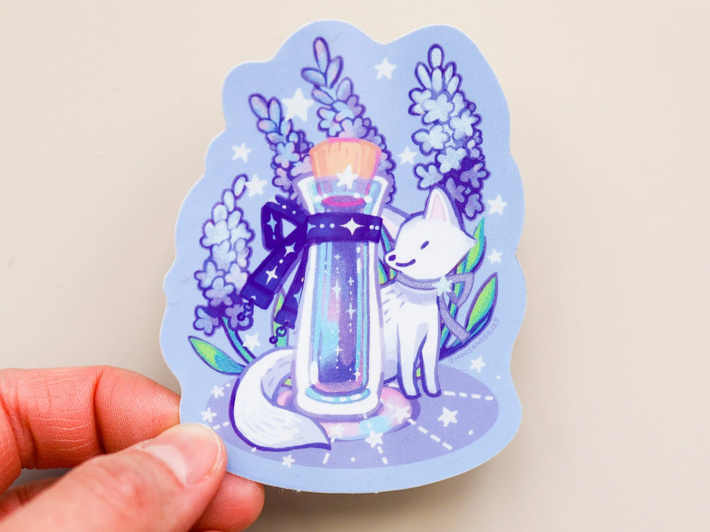 Icy Lavender Holographic Vinyl Sticker