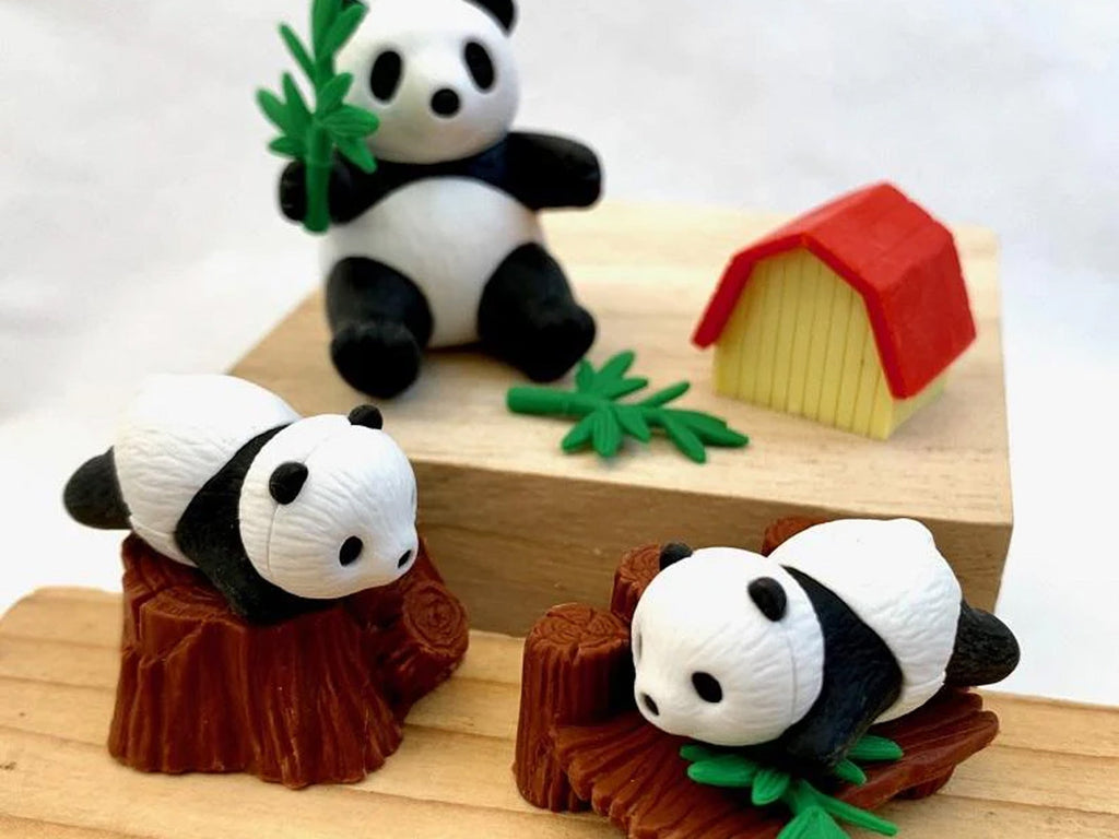 Iwako Novelty Erasers - Pandas