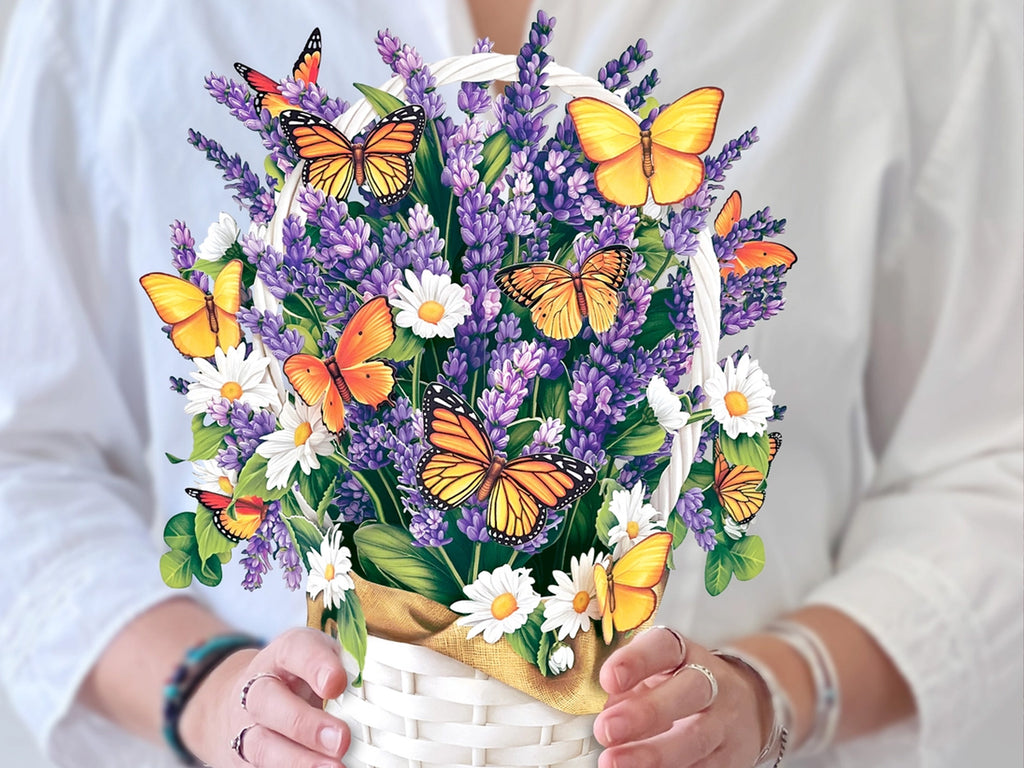 Lavender & Butterflies Pop Up Greeting Bouquet