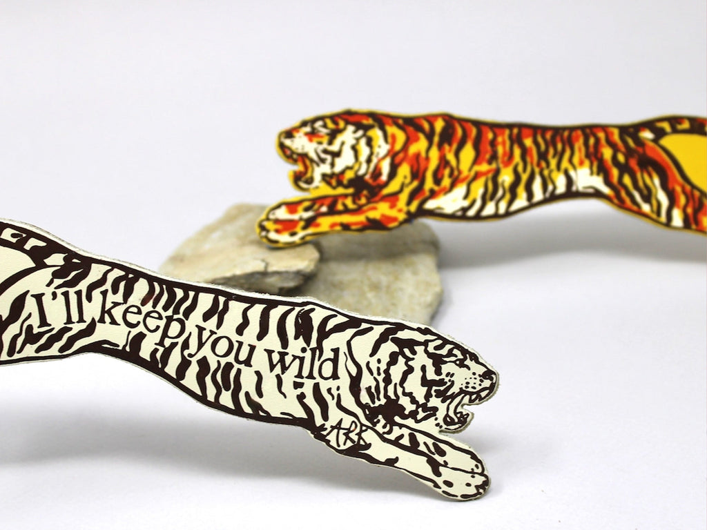 Leather Tiger Bookmark