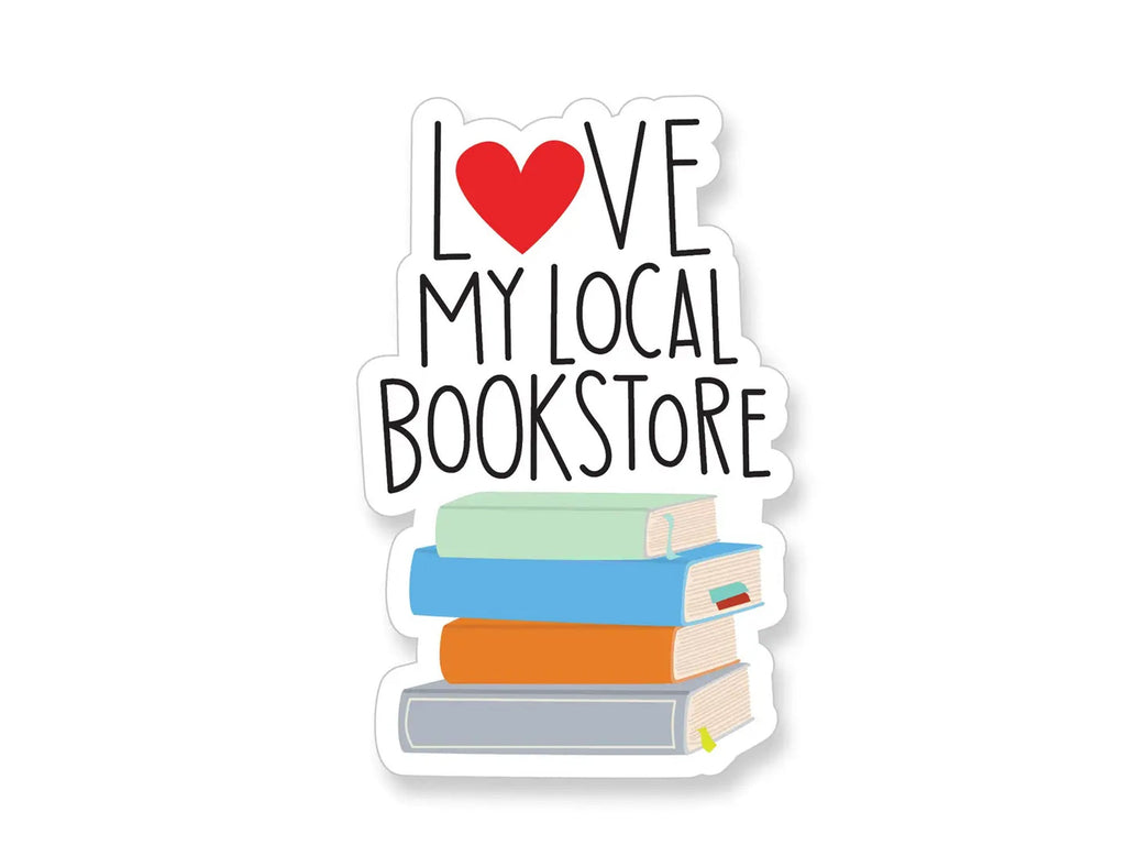 Love My Local Bookstore Vinyl Sticker