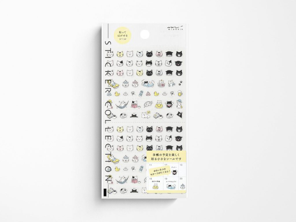 Midori Planner Stickers - Pictograph Cat