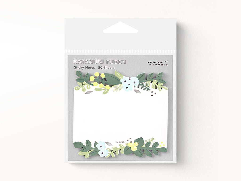 Midori Sticky Notes Die Cut Leaves