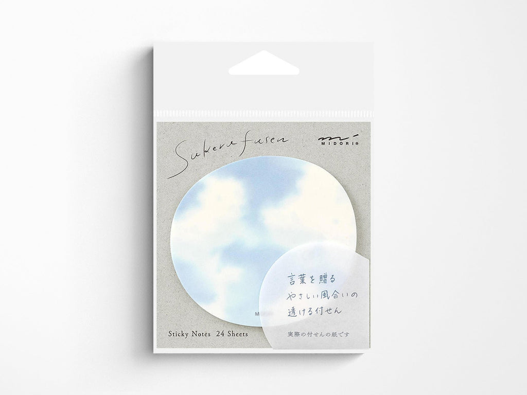 Midori Sticky Notes - Transparent Light Blue Sky