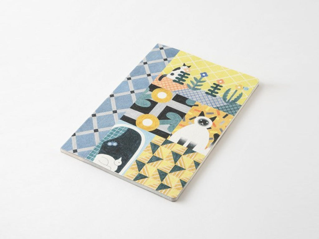 Midori Yuru Log Notebook B6 - Cats