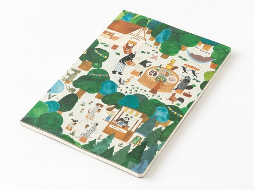 Midori Yuru Log Notebook B6 - Forest Animals