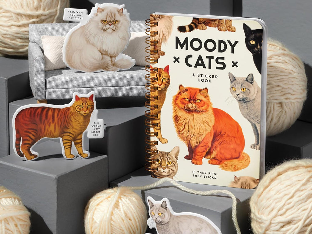 Moody Cats Sticker Book