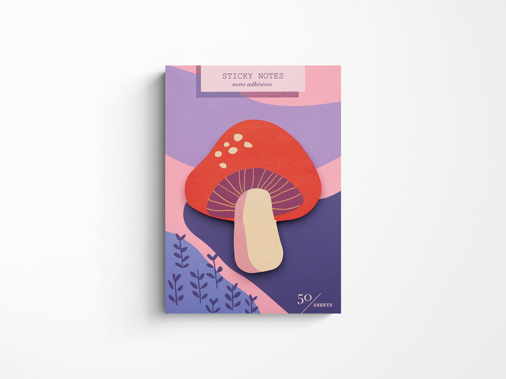 Mushroom Die Cut Sticky Notes