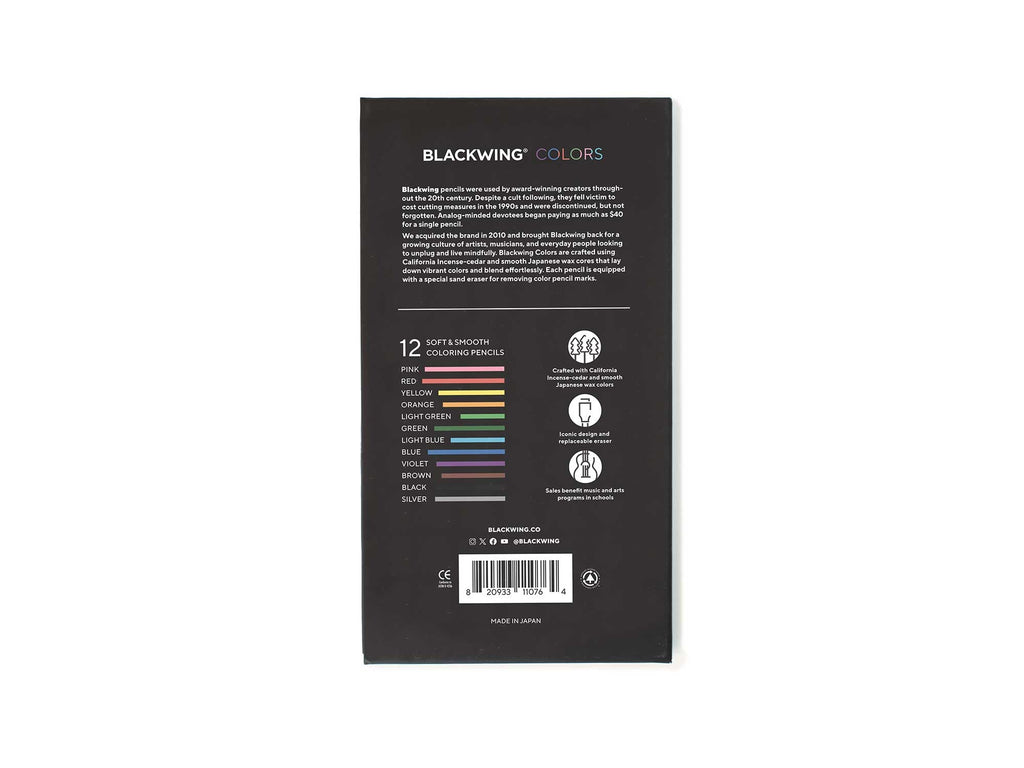 NEW! Blackwing Colors Set of 12