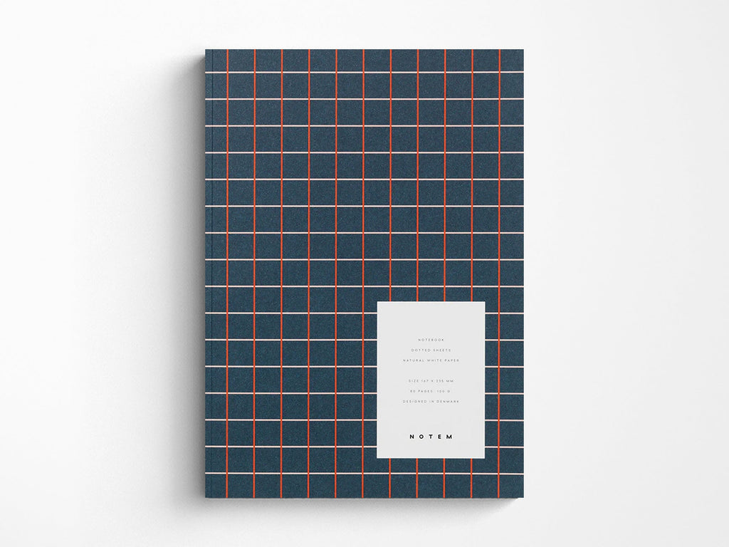 Notem VITA Journal - Medium Dark Blue Grid