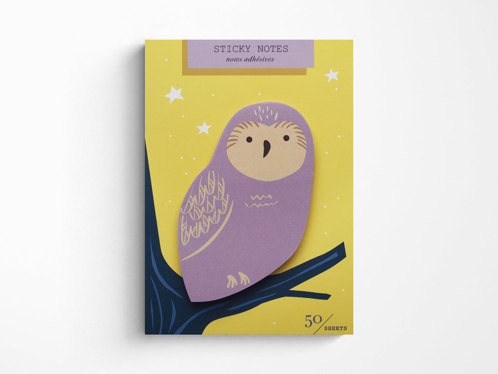 Owl Die Cut Sticky Notes