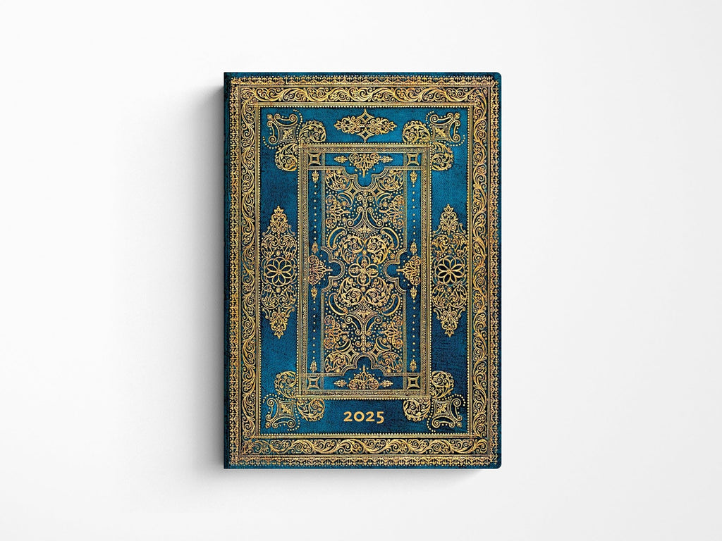 Paperblanks 2025 Daily Planner MIDI | Blue Luxe