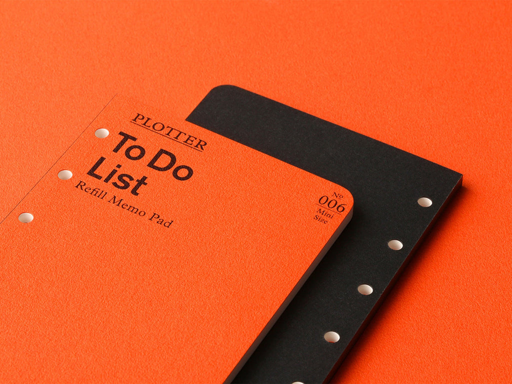 PLOTTER Refill Memo Pad To Do List - Mini Size