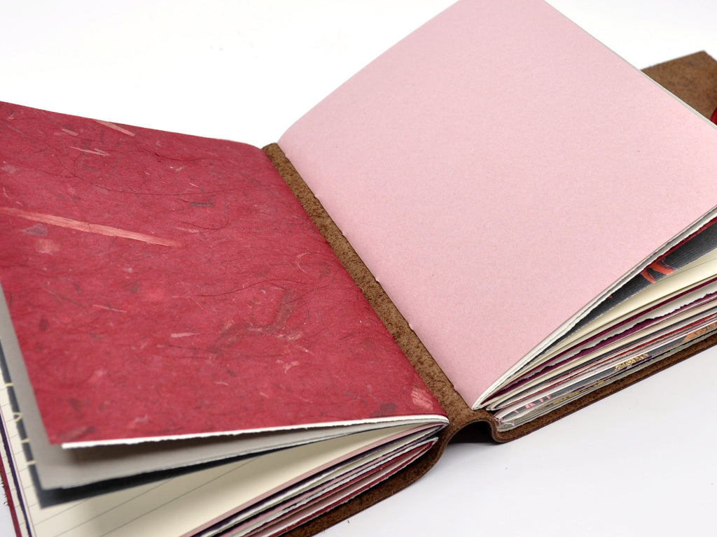 Pomegranate One of a Kind Leather Journal