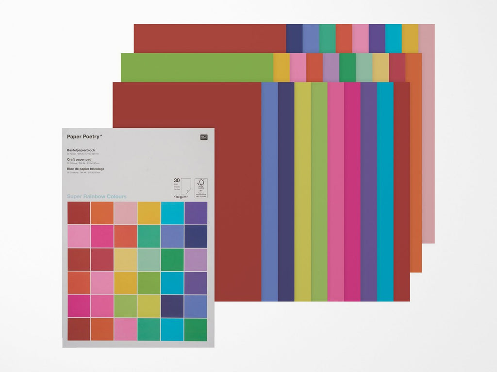 Rico Design Paper Pad, Multi Colors