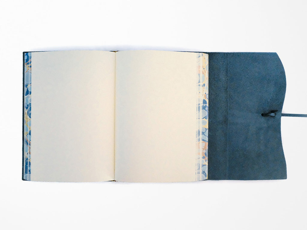 Roma Lussa Leather Journal - Blue