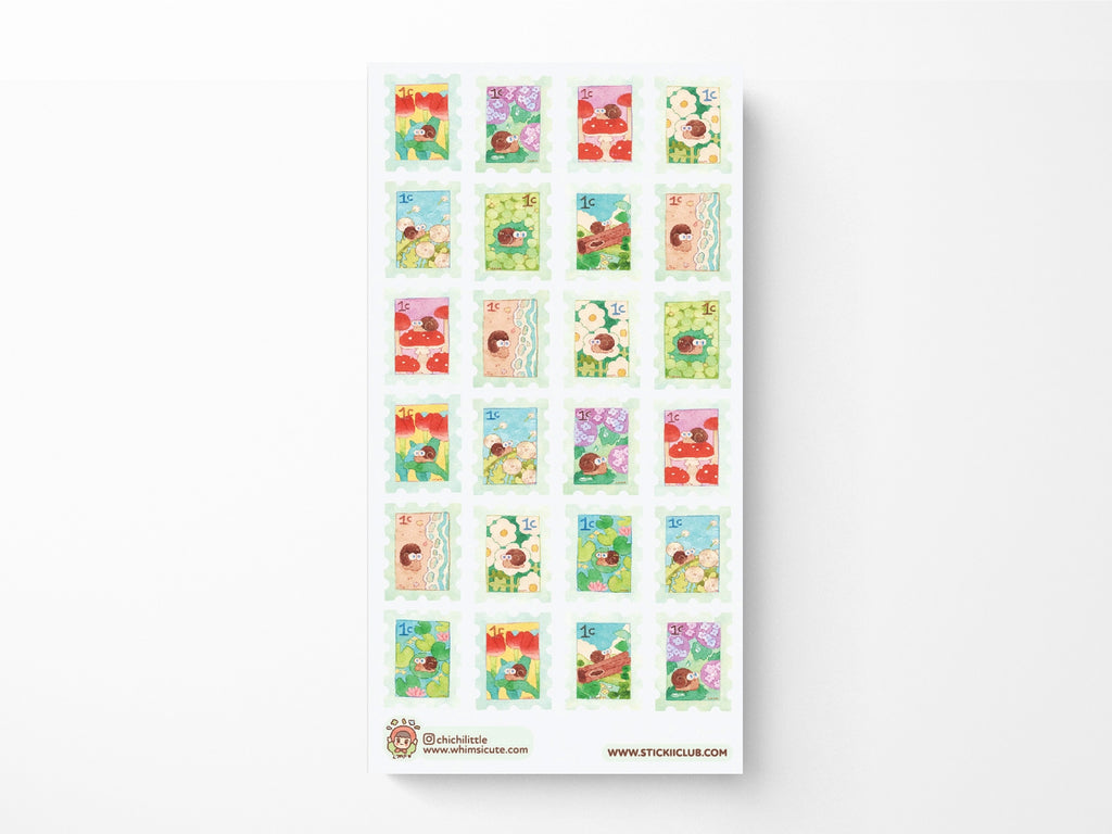 Snail Mail Stamps Sticker Sheet