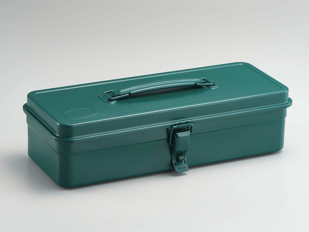 Steel Tool Box With Handle and Flat Lid