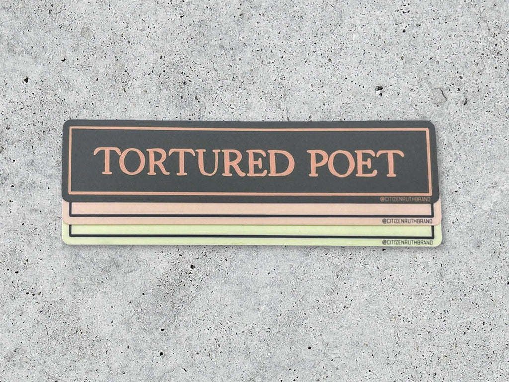 Tortured Poet Vinyl Sticker