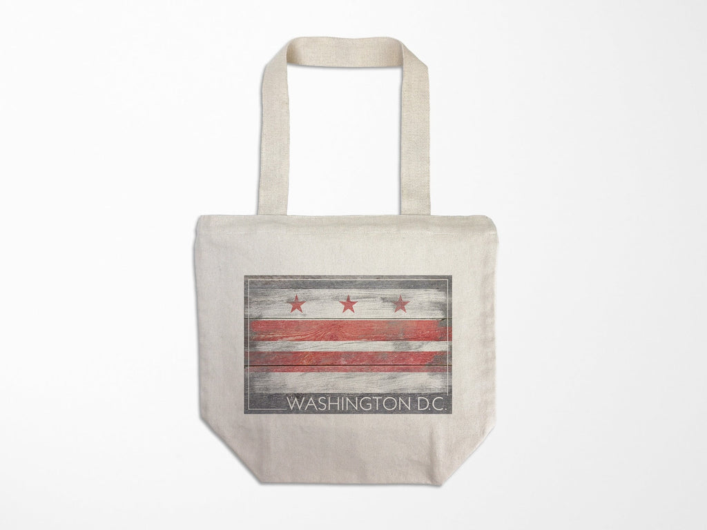 Tote Bag Washington DC Rustic Flag