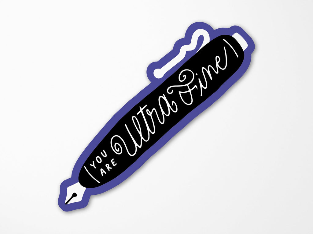 Ultra Fine Pen Vinyl Sticker