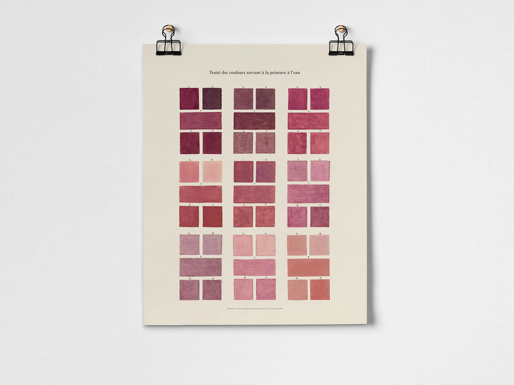 Watercolour Swatches Fine Art Print