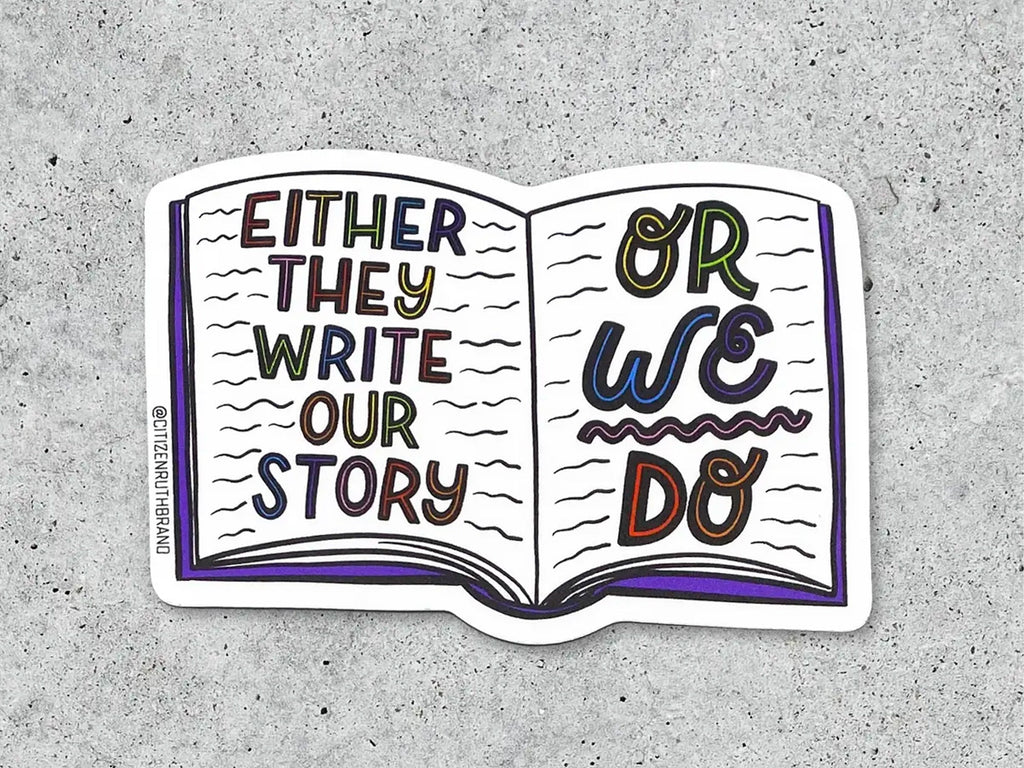 Write Our Story Vinyl Sticker