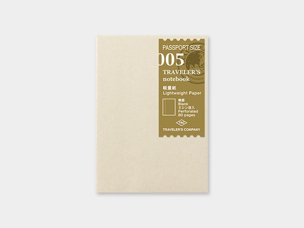 005 Lightweight Paper Refill TRAVELER'S Notebook - Passport Size