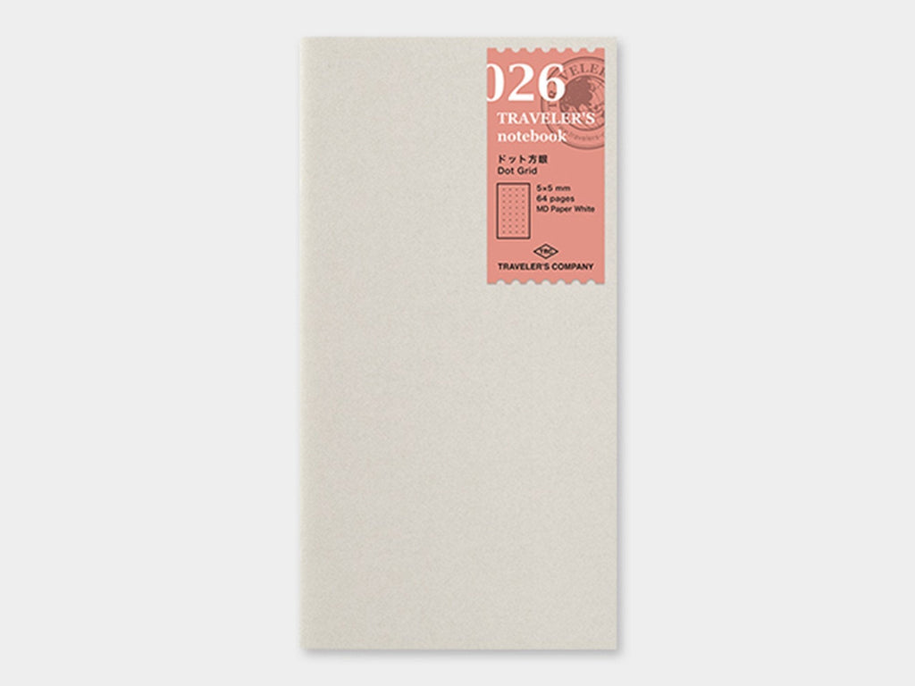 026 Dot Grid Page Refill TRAVELER'S Notebook - Regular Size