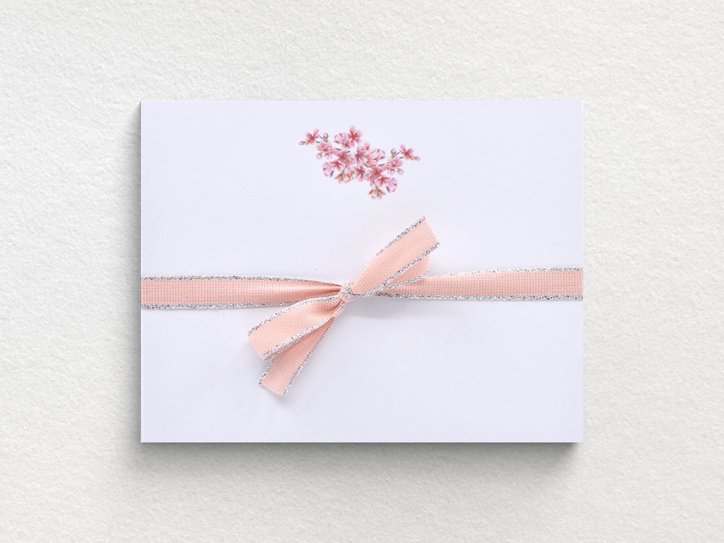 Cherry Blossom Flat Notecards Set of 10