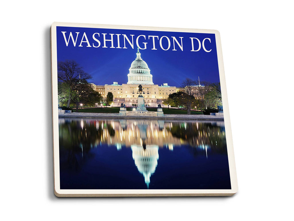 Coaster Washington DC Capitol Building At Night