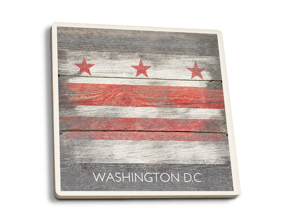 Coaster Washington DC Rustic Flag