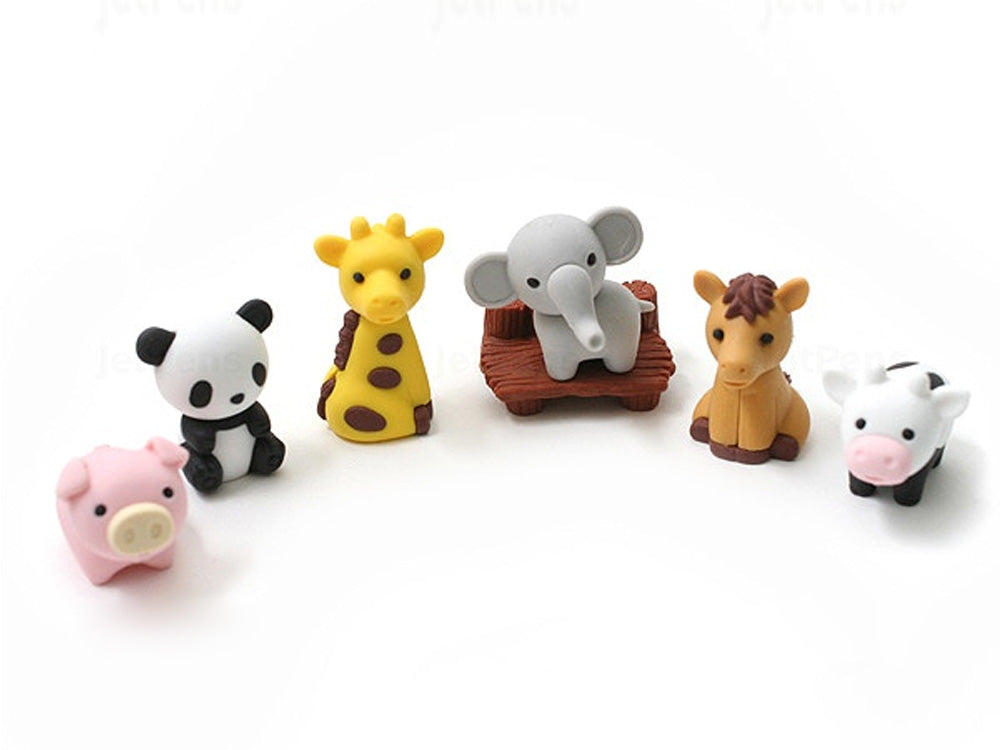 Iwako Novelty Erasers - Zoo Animals