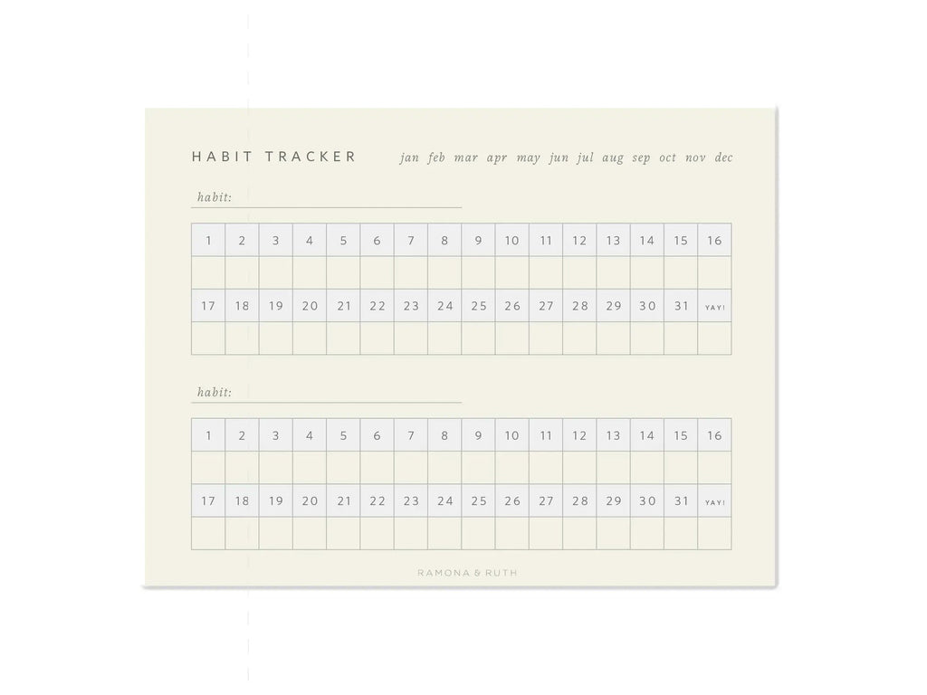 Monthly Habit Tracker