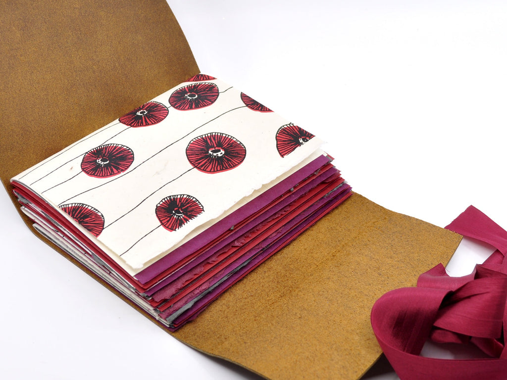 Red Currant One of a Kind Leather Journal