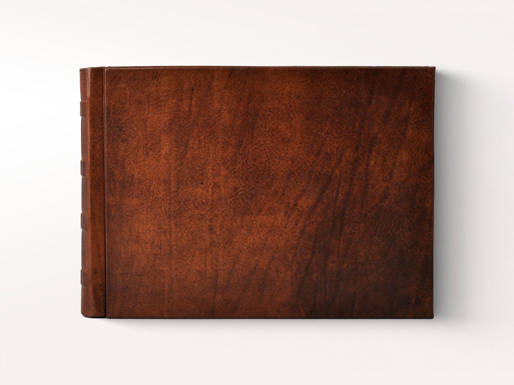 Chestnut Italian Leather Guest Book